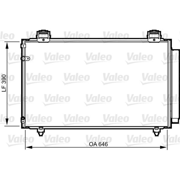 Condenseur de climatisation Valeo 814208 Condenseur de climatisation Valeo 814208