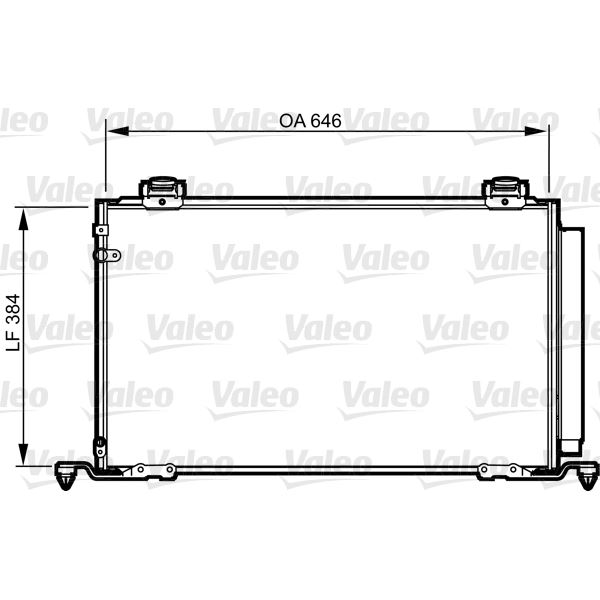 Condenseur de climatisation Valeo 814209 Condenseur de climatisation Valeo 814209