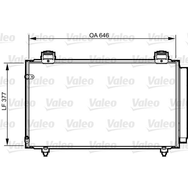 Condenseur de climatisation Valeo 814210 Condenseur de climatisation Valeo 814210