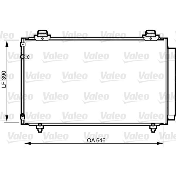 Condenseur de climatisation Valeo 814211 Condenseur de climatisation Valeo 814211