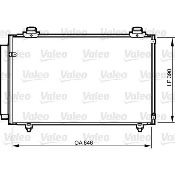 Condenseur de climatisation Valeo 814212 Condenseur de climatisation Valeo 814212