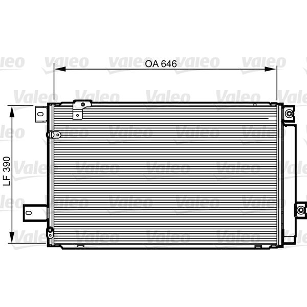 Condenseur de climatisation Valeo 814213 Condenseur de climatisation Valeo 814213