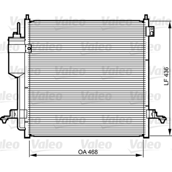 Condenseur de climatisation Valeo 814214 Condenseur de climatisation Valeo 814214