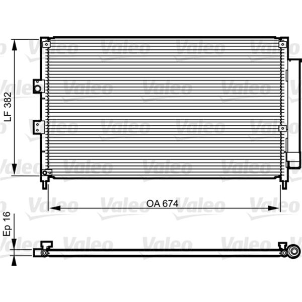 Condenseur de climatisation Valeo 814217 Condenseur de climatisation Valeo 814217