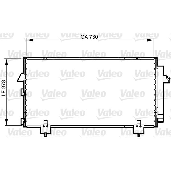 Condenseur de climatisation Valeo 814218 Condenseur de climatisation Valeo 814218