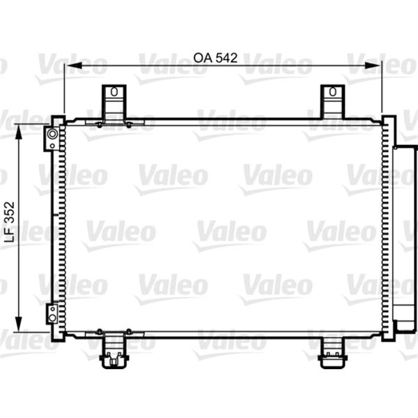 Condenseur de climatisation Valeo 814219 Condenseur de climatisation Valeo 814219