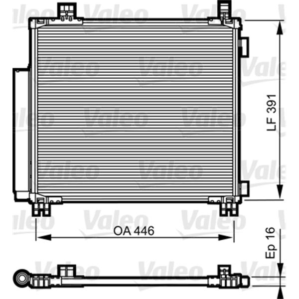 Condenseur de climatisation Valeo 814220 Condenseur de climatisation Valeo 814220