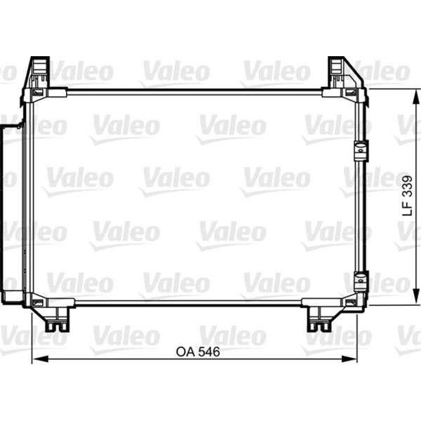Condenseur de climatisation Valeo 814223 Condenseur de climatisation Valeo 814223