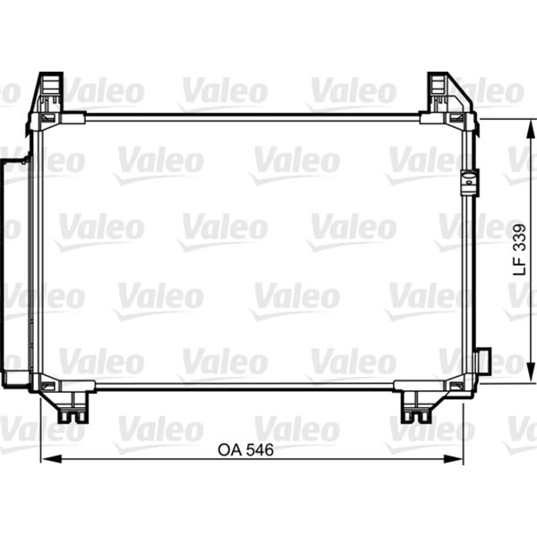 Condenseur de climatisation Valeo 814224 Condenseur de climatisation Valeo 814224