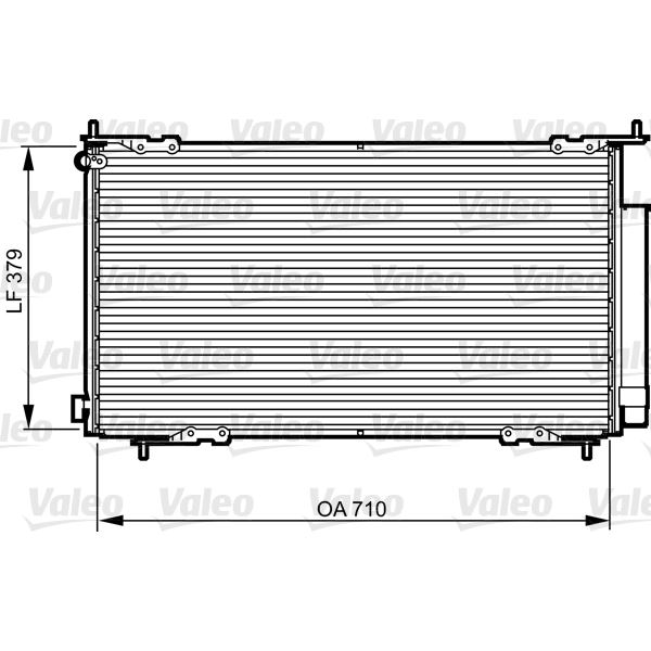 Condenseur de climatisation Valeo 814225 Condenseur de climatisation Valeo 814225