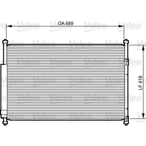 Condenseur de climatisation Valeo 814228 Condenseur de climatisation Valeo 814228