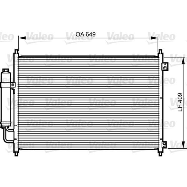 Condenseur de climatisation Valeo 814231 Condenseur de climatisation Valeo 814231