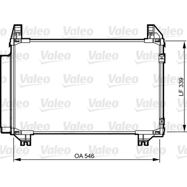 Condenseur de climatisation Valeo 814233 Condenseur de climatisation Valeo 814233