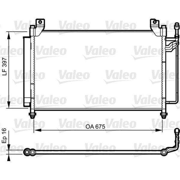 Condenseur de climatisation Valeo 814235 Condenseur de climatisation Valeo 814235