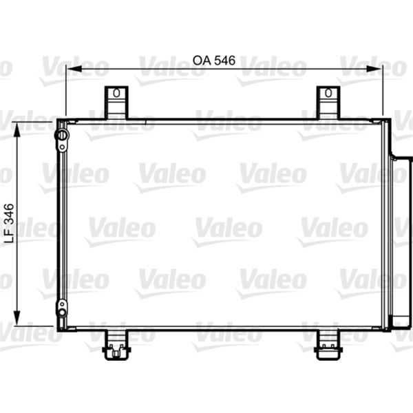 Condenseur de climatisation Valeo 814237 Condenseur de climatisation Valeo 814237