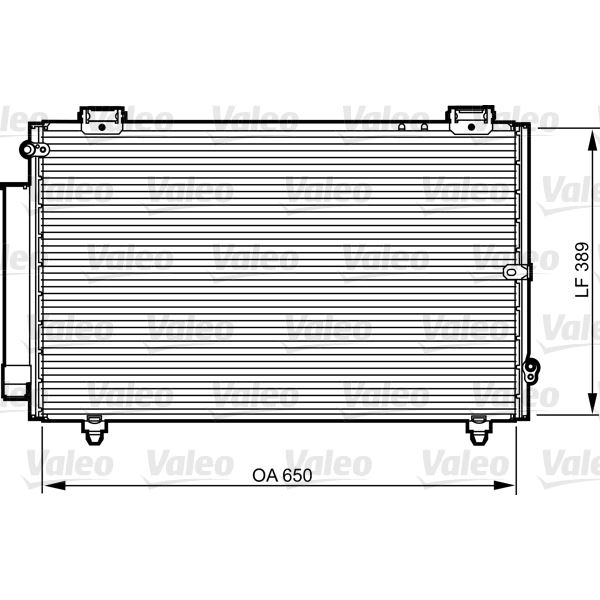Condenseur de climatisation Valeo 814238 Condenseur de climatisation Valeo 814238