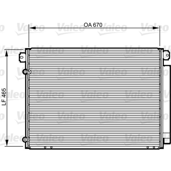 Condenseur de climatisation Valeo 814239 Condenseur de climatisation Valeo 814239
