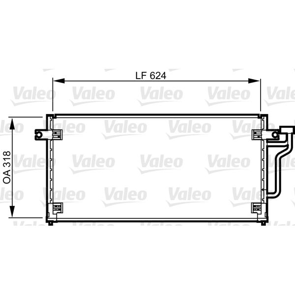Condenseur de climatisation Valeo 814240 Condenseur de climatisation Valeo 814240