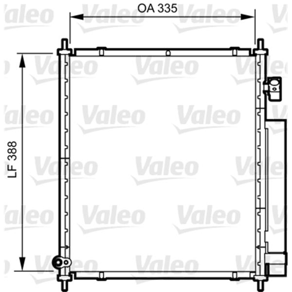 Condenseur de climatisation Valeo 814241 Condenseur de climatisation Valeo 814241