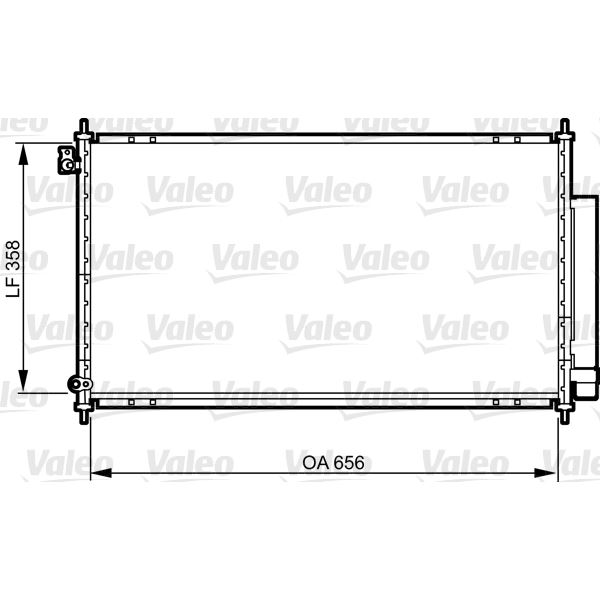 Condenseur de climatisation Valeo 814242 Condenseur de climatisation Valeo 814242