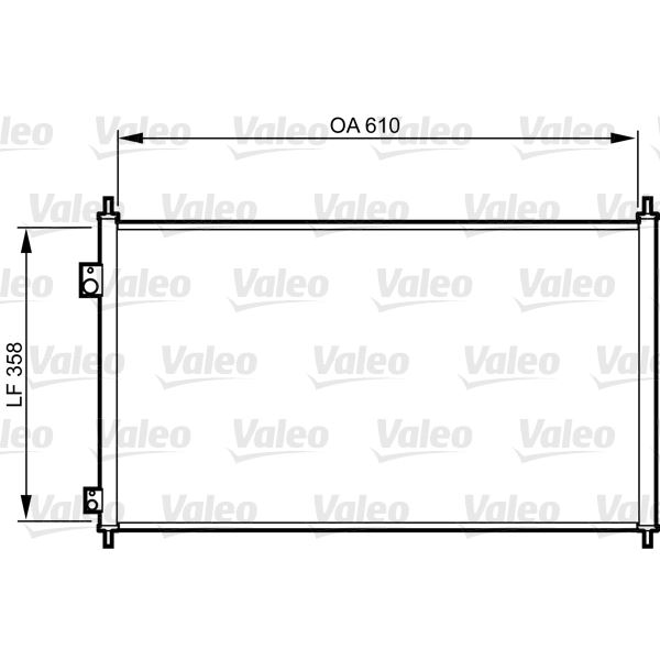 Condenseur de climatisation Valeo 814243 Condenseur de climatisation Valeo 814243