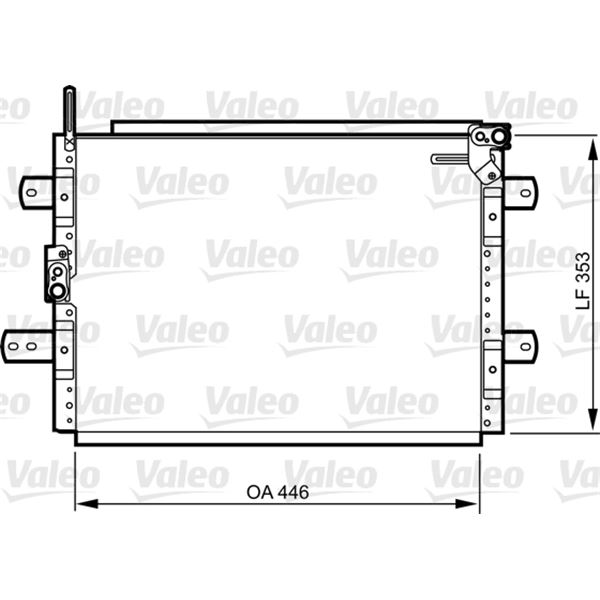Condenseur de climatisation Valeo 814244 Condenseur de climatisation Valeo 814244