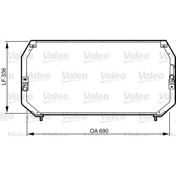 Condenseur de climatisation Valeo 814246 Condenseur de climatisation Valeo 814246