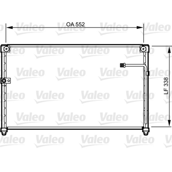 Condenseur de climatisation Valeo 814251 Condenseur de climatisation Valeo 814251