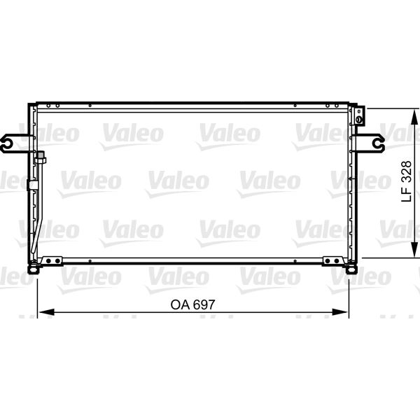 Condenseur de climatisation Valeo 814252 Condenseur de climatisation Valeo 814252
