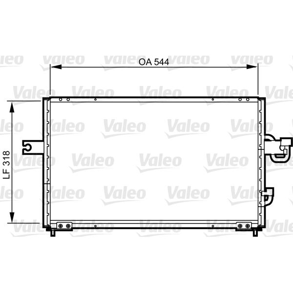 Condenseur de climatisation Valeo 814255 Condenseur de climatisation Valeo 814255