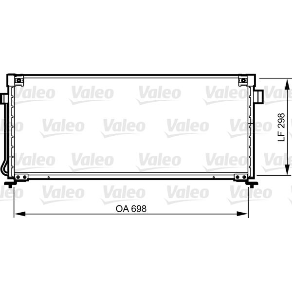 Condenseur de climatisation Valeo 814259 Condenseur de climatisation Valeo 814259