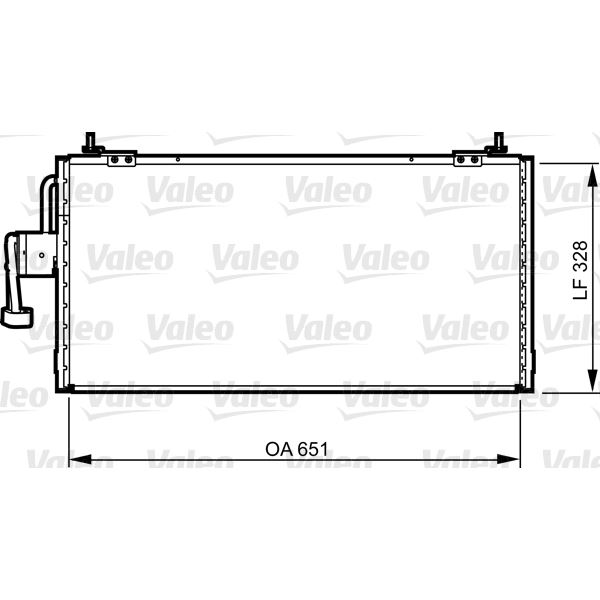 Condenseur de climatisation Valeo 814260 Condenseur de climatisation Valeo 814260