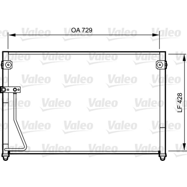 Condenseur de climatisation Valeo 814261 Condenseur de climatisation Valeo 814261