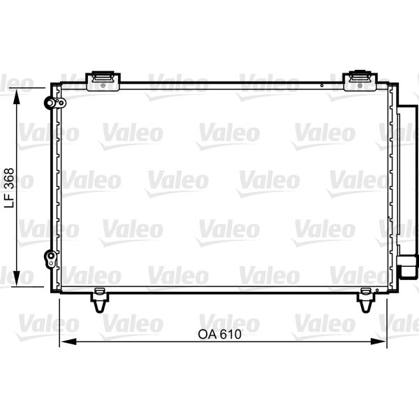 Condenseur de climatisation Valeo 814263 Condenseur de climatisation Valeo 814263