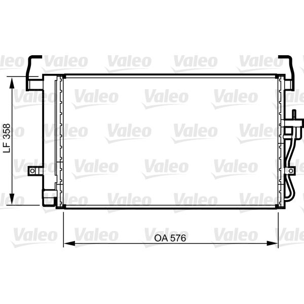 Condenseur de climatisation Valeo 814264 Condenseur de climatisation Valeo 814264
