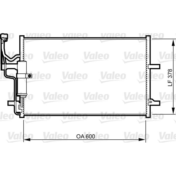 Condenseur de climatisation Valeo 814265 Condenseur de climatisation Valeo 814265