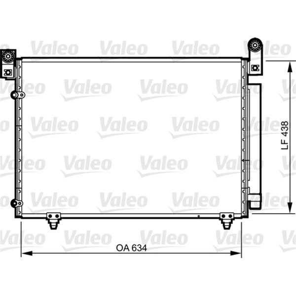 Condenseur de climatisation Valeo 814266 Condenseur de climatisation Valeo 814266