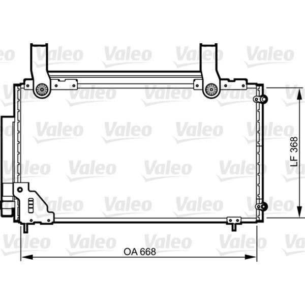 Condenseur de climatisation Valeo 814267 Condenseur de climatisation Valeo 814267
