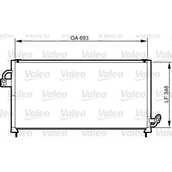 Condenseur de climatisation Valeo 814268 Condenseur de climatisation Valeo 814268