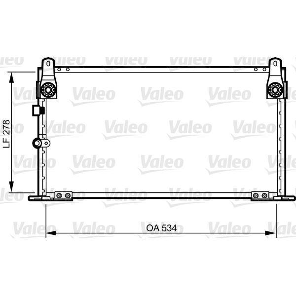 Condenseur de climatisation Valeo 814269 Condenseur de climatisation Valeo 814269