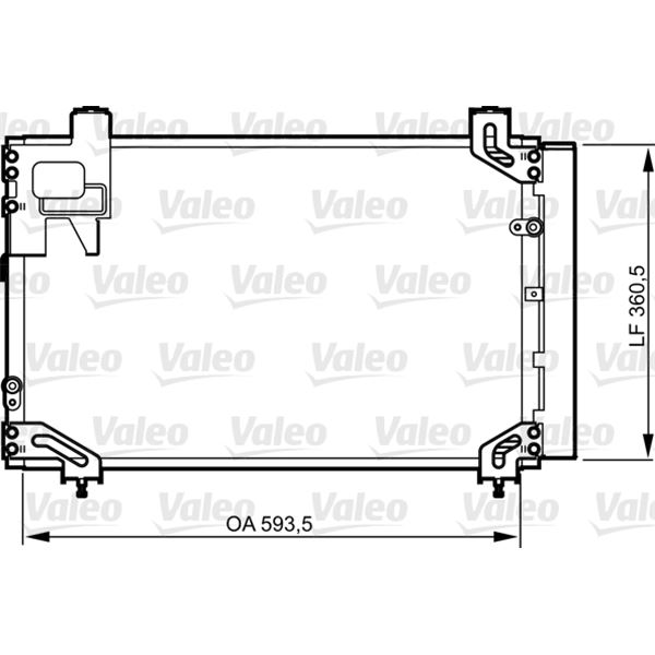Condenseur de climatisation Valeo 814271 Condenseur de climatisation Valeo 814271