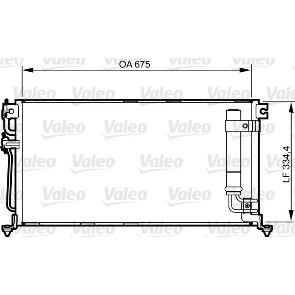 Condenseur de climatisation Valeo 814273 Condenseur de climatisation Valeo 814273