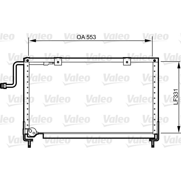 Condenseur de climatisation Valeo 814274 Condenseur de climatisation Valeo 814274