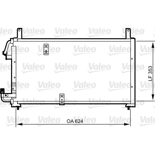 Condenseur de climatisation Valeo 814277 Condenseur de climatisation Valeo 814277