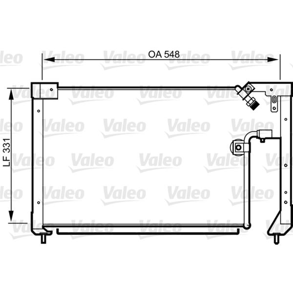 Condenseur de climatisation Valeo 814278 Condenseur de climatisation Valeo 814278