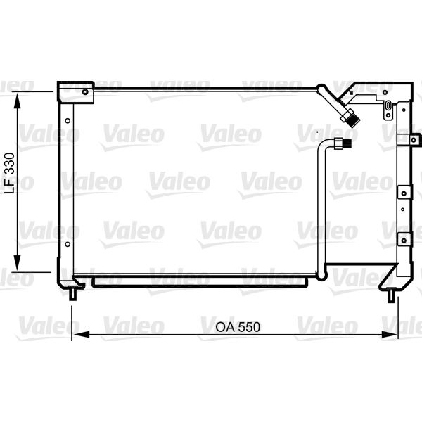 Condenseur de climatisation Valeo 814281 Condenseur de climatisation Valeo 814281