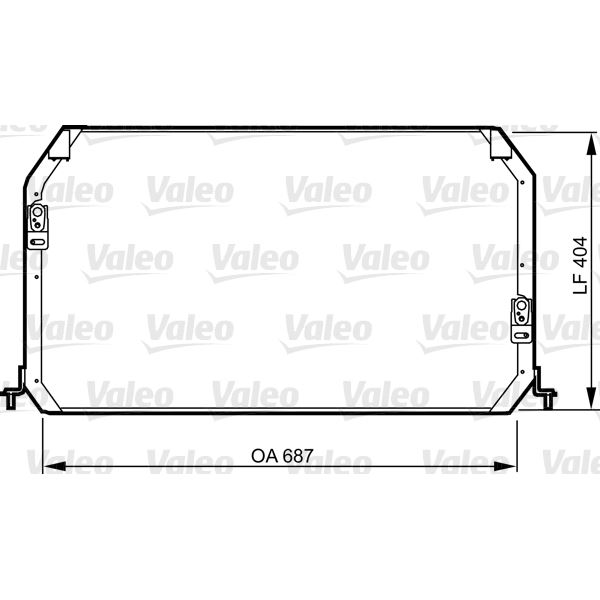 Condenseur de climatisation Valeo 814282 Condenseur de climatisation Valeo 814282