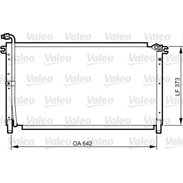 Condenseur de climatisation Valeo 814284 Condenseur de climatisation Valeo 814284