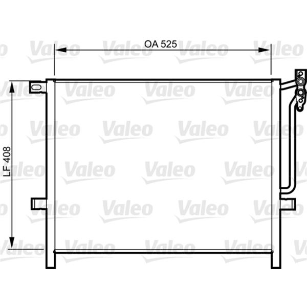 Condenseur de climatisation Valeo 814287 Condenseur de climatisation Valeo 814287