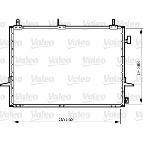 Condenseur de climatisation Valeo 814289 Condenseur de climatisation Valeo 814289